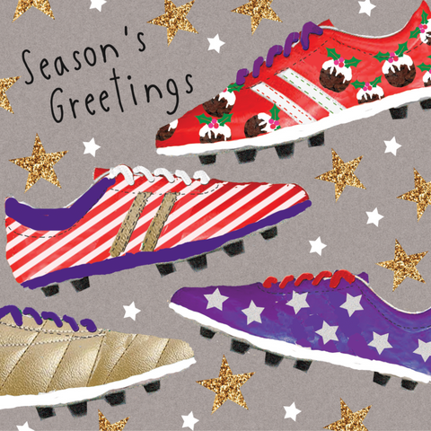 *NEW DESIGN* Willow Christmas Cards - Festive Football x 10